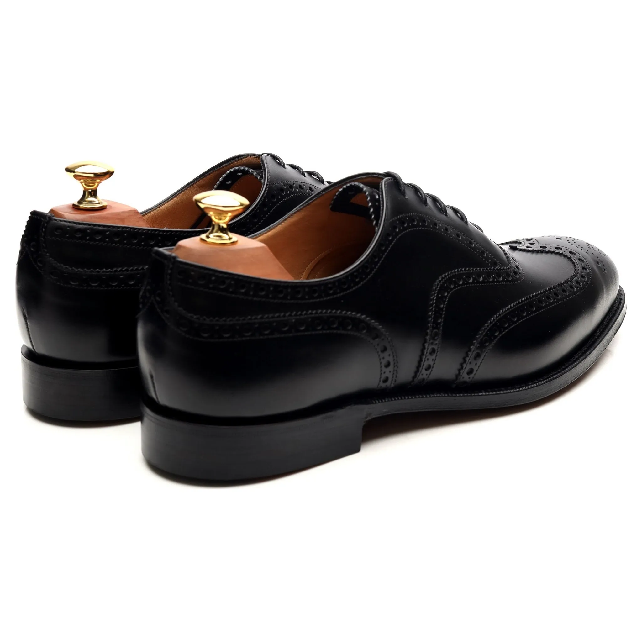 'Chetwynd' Black Leather Brogues UK 9.5 G