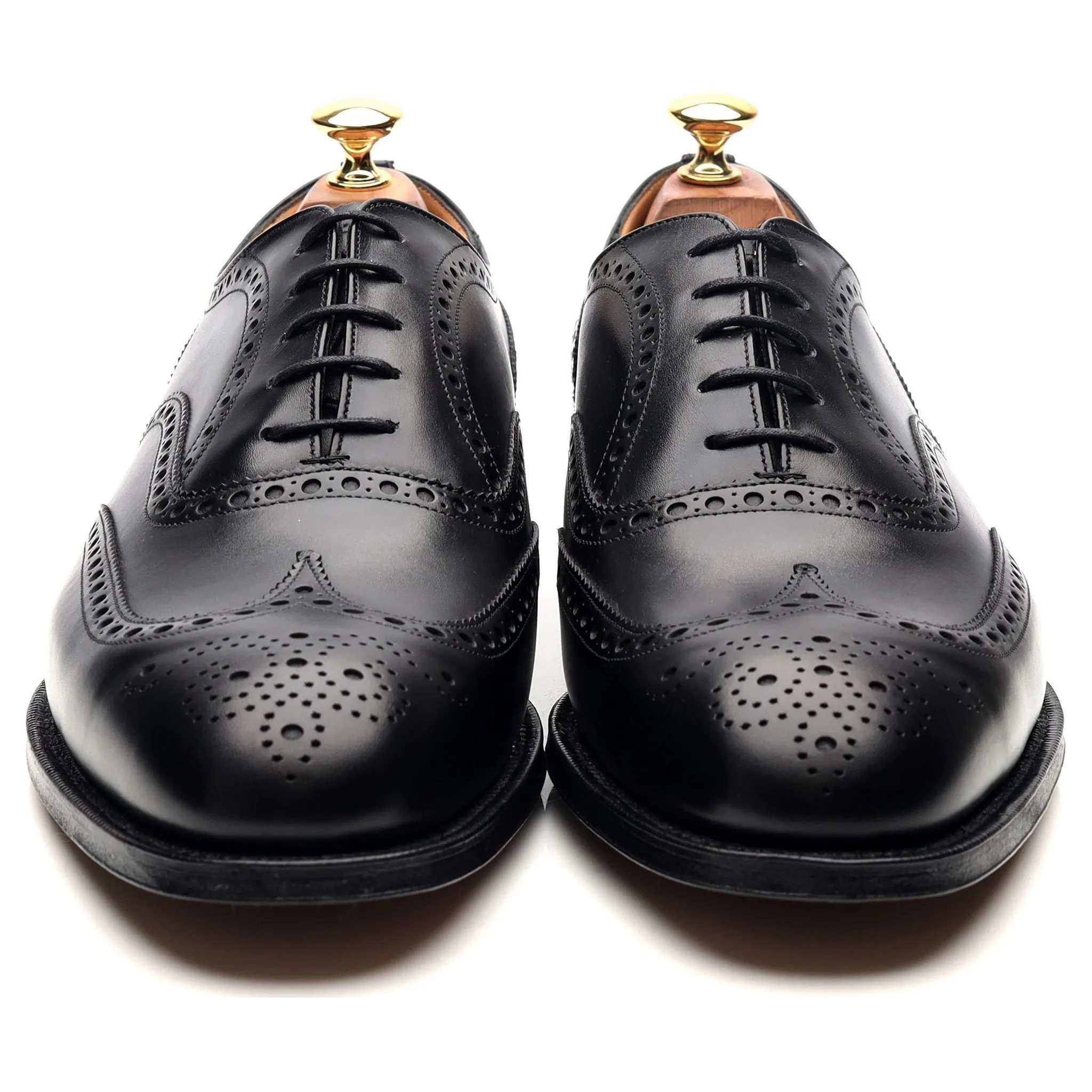 'Chetwynd' Black Leather Brogues UK 9.5 G