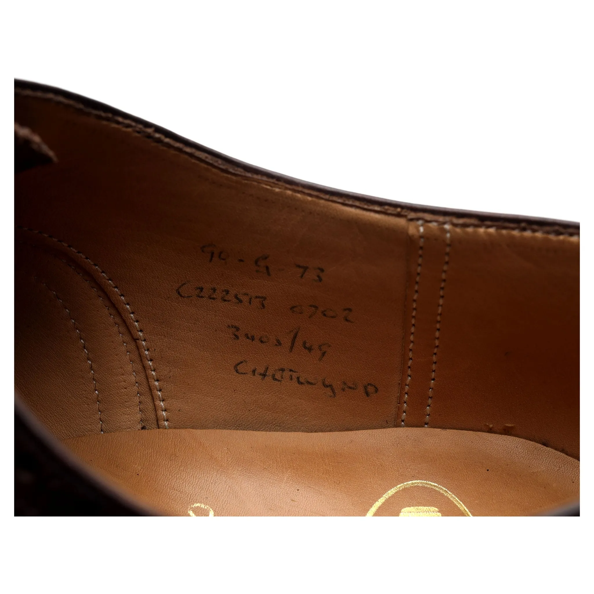 'Chetwynd' Dark Brown Leather Brogues UK 9 G