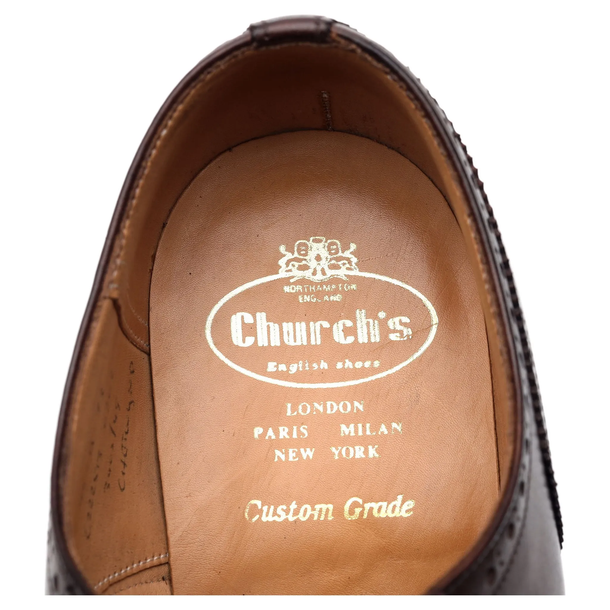 'Chetwynd' Dark Brown Leather Brogues UK 9 G