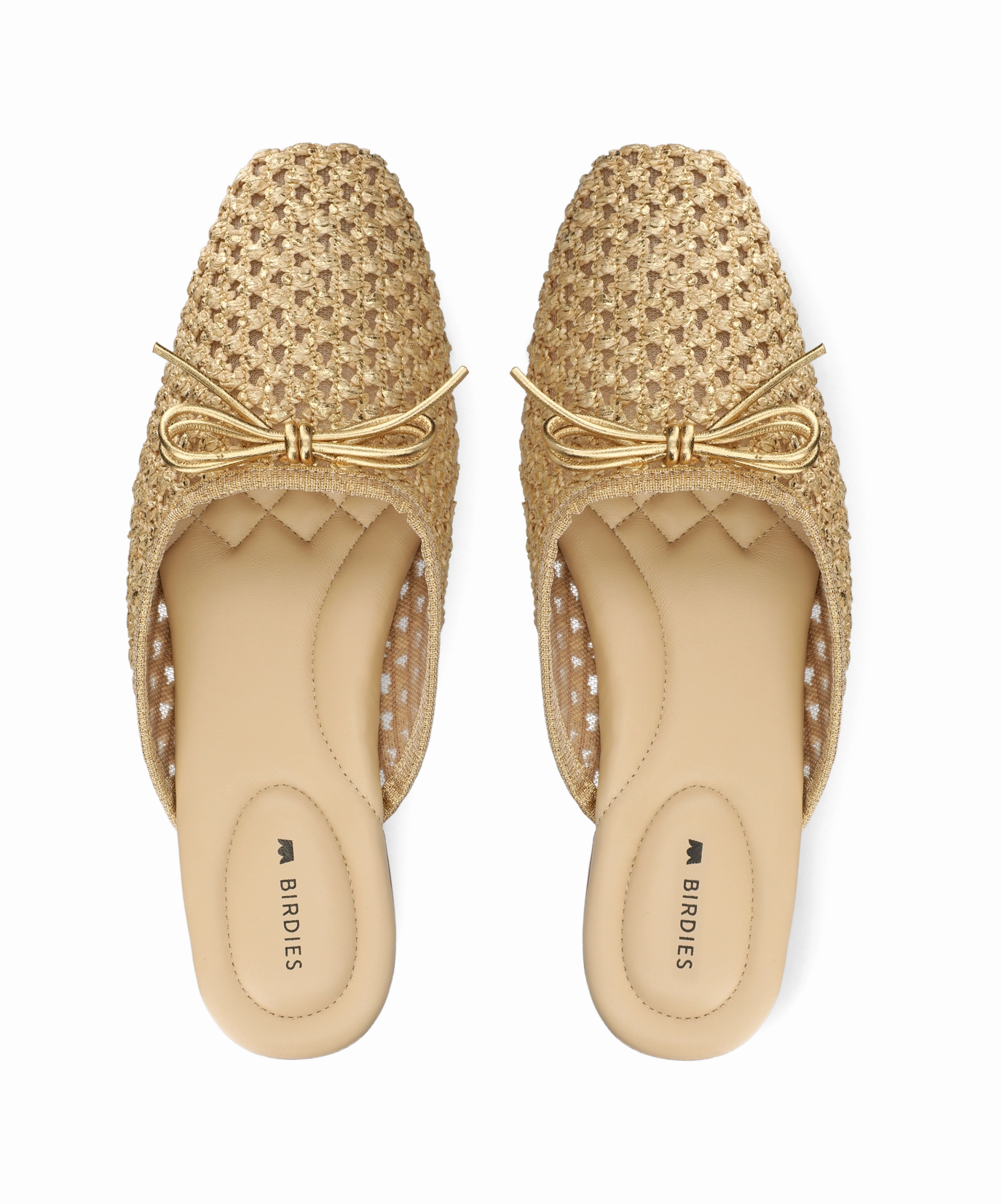 Sandal Insole Washable The Lovebird - Gold Openweave