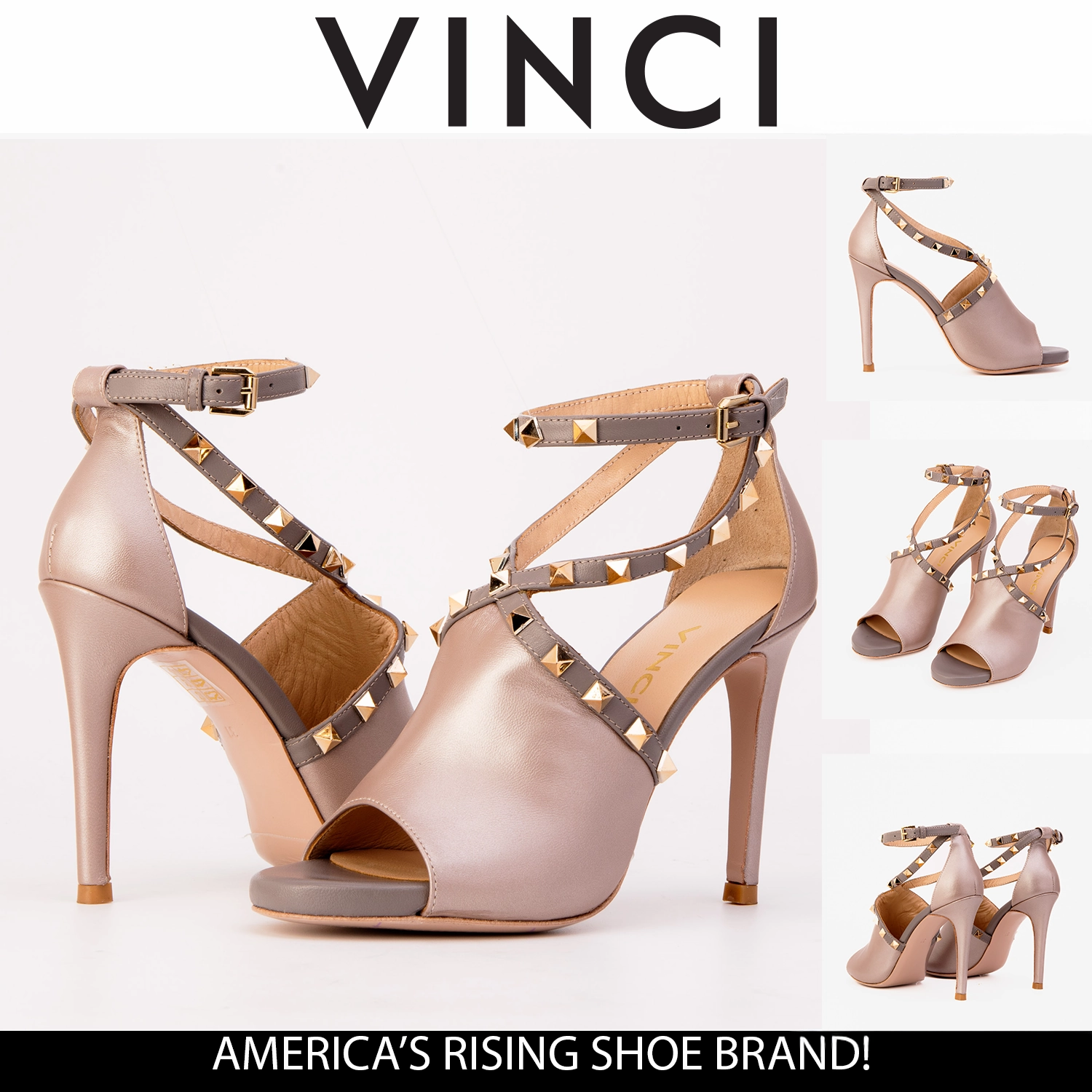 Breath Line The Ribnica Beige Leather Ankle Strap Women Sandal
