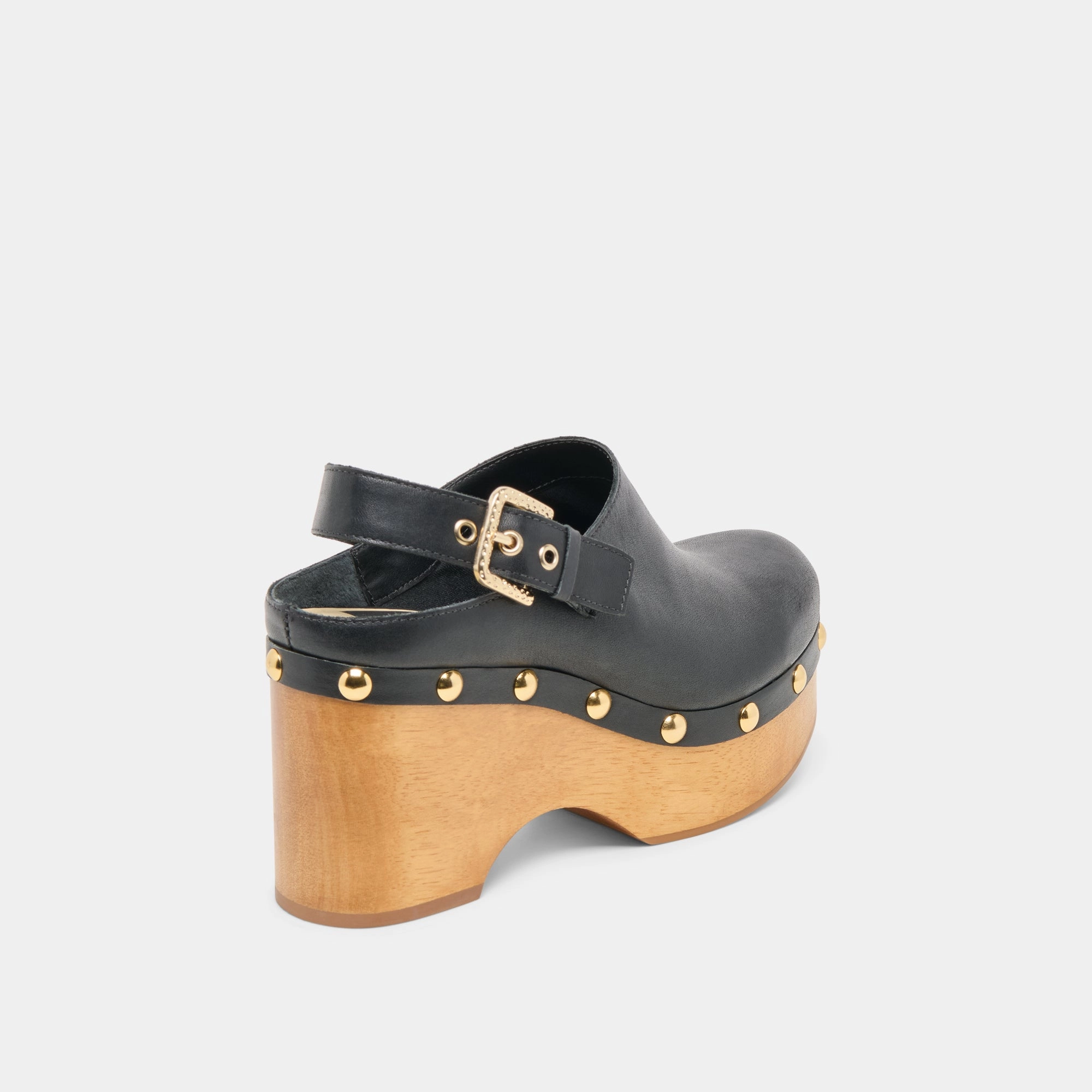 Stay Indoors Style ADELAN CLOGS BLACK LEATHER