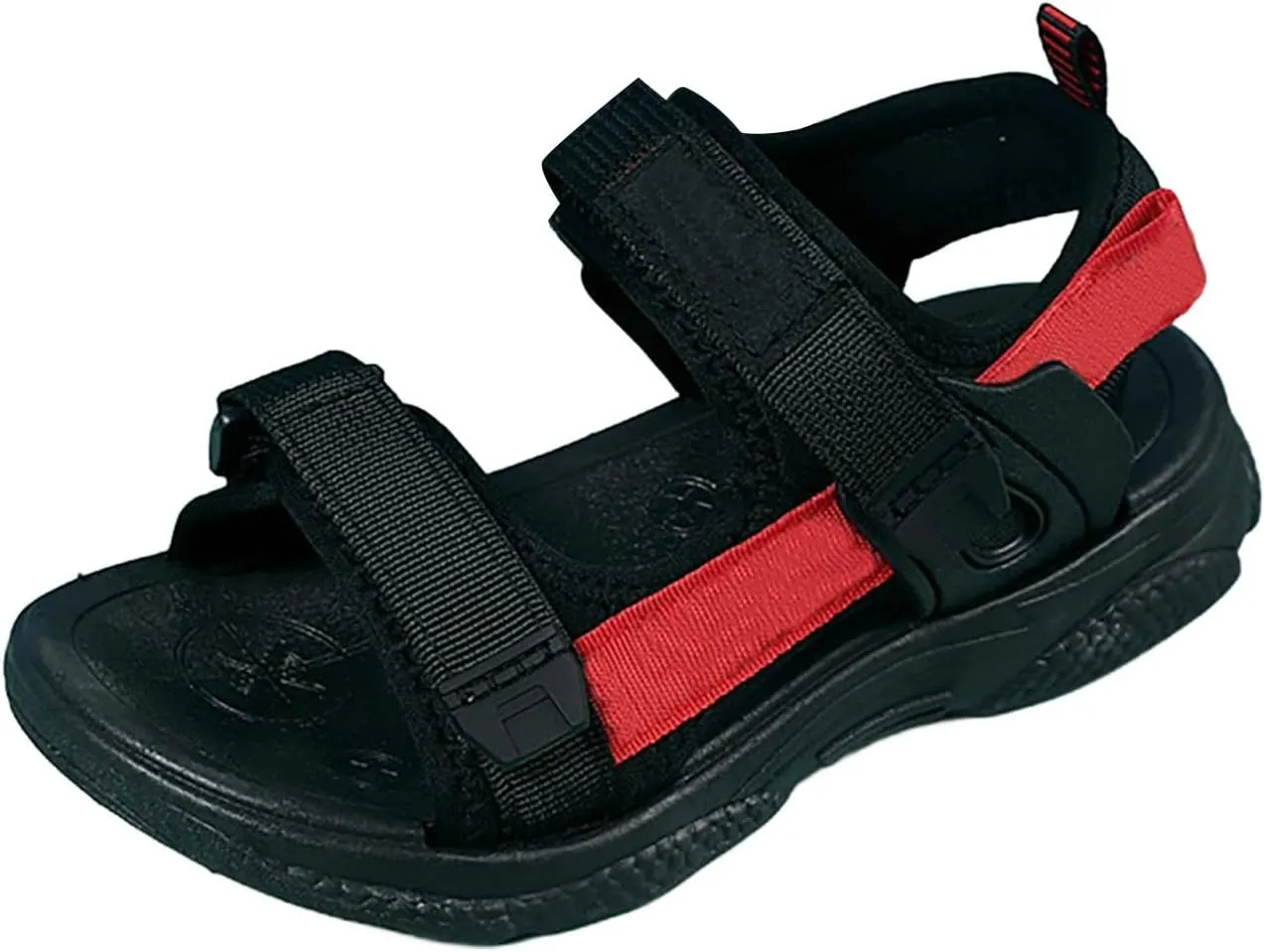 Children's Boys Summer Sports Sandals Hiking Beach Outdoor Open Toe Sports Sandals Boy Sandals (Red #1, 11.5 Little child)