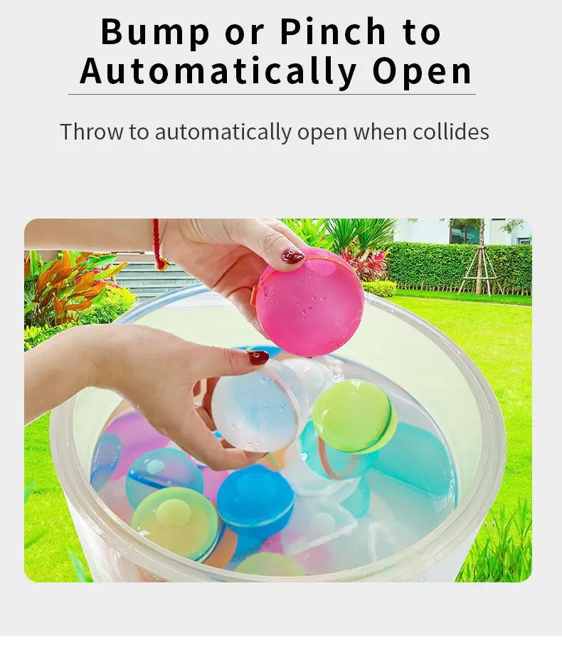 Children's Water Polo Water Balloon Bomb Reusable Water Balloon Autosealing