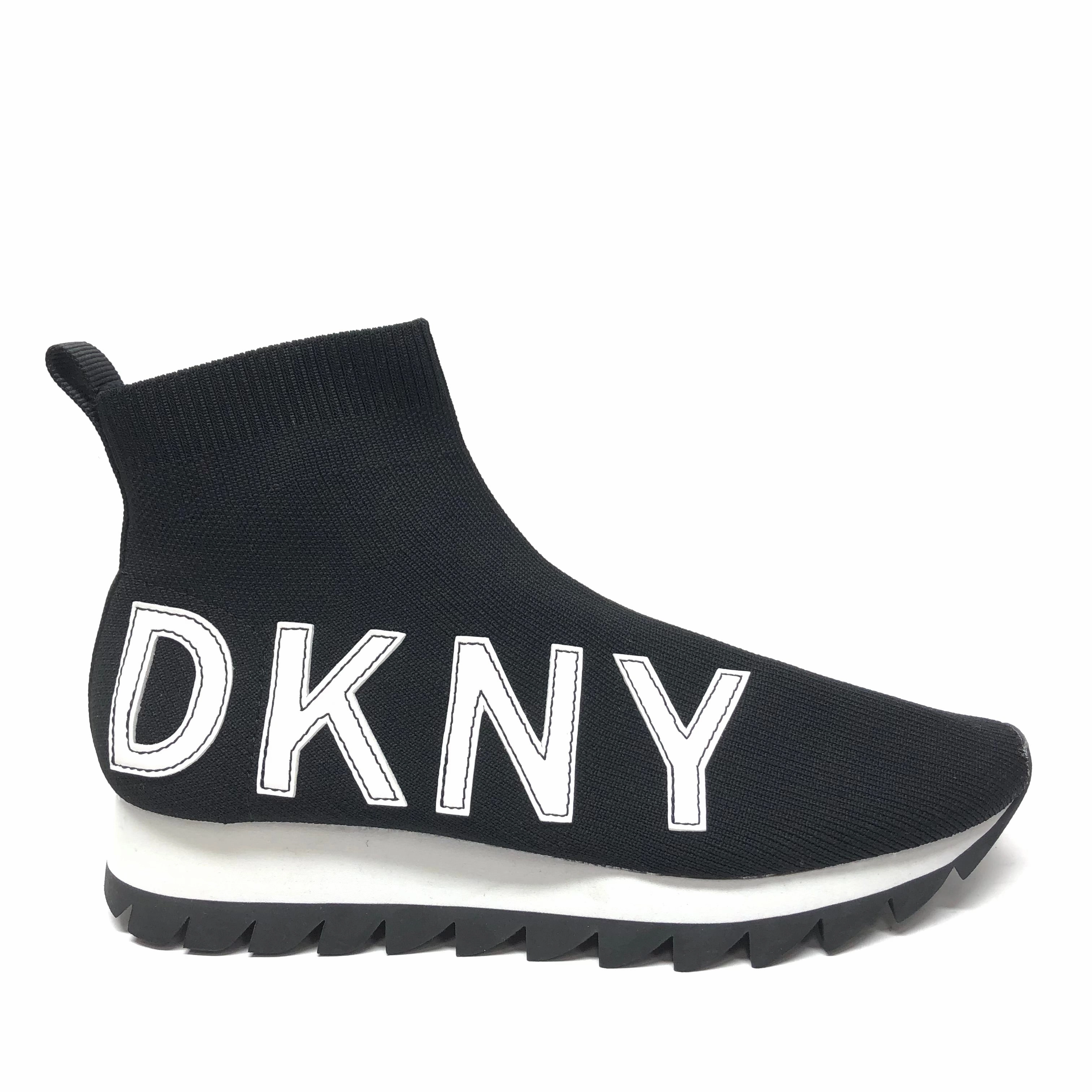 LowTop Basketball Ready Shoes Sneakers By Dkny In Black & White, Size: 9.5