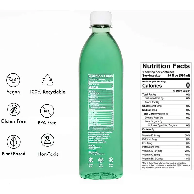 Chlorophyll Water® - Nature Enhanced Purified Water, 20oz