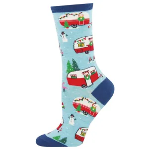 Christmas Campers Women's Crew Sock