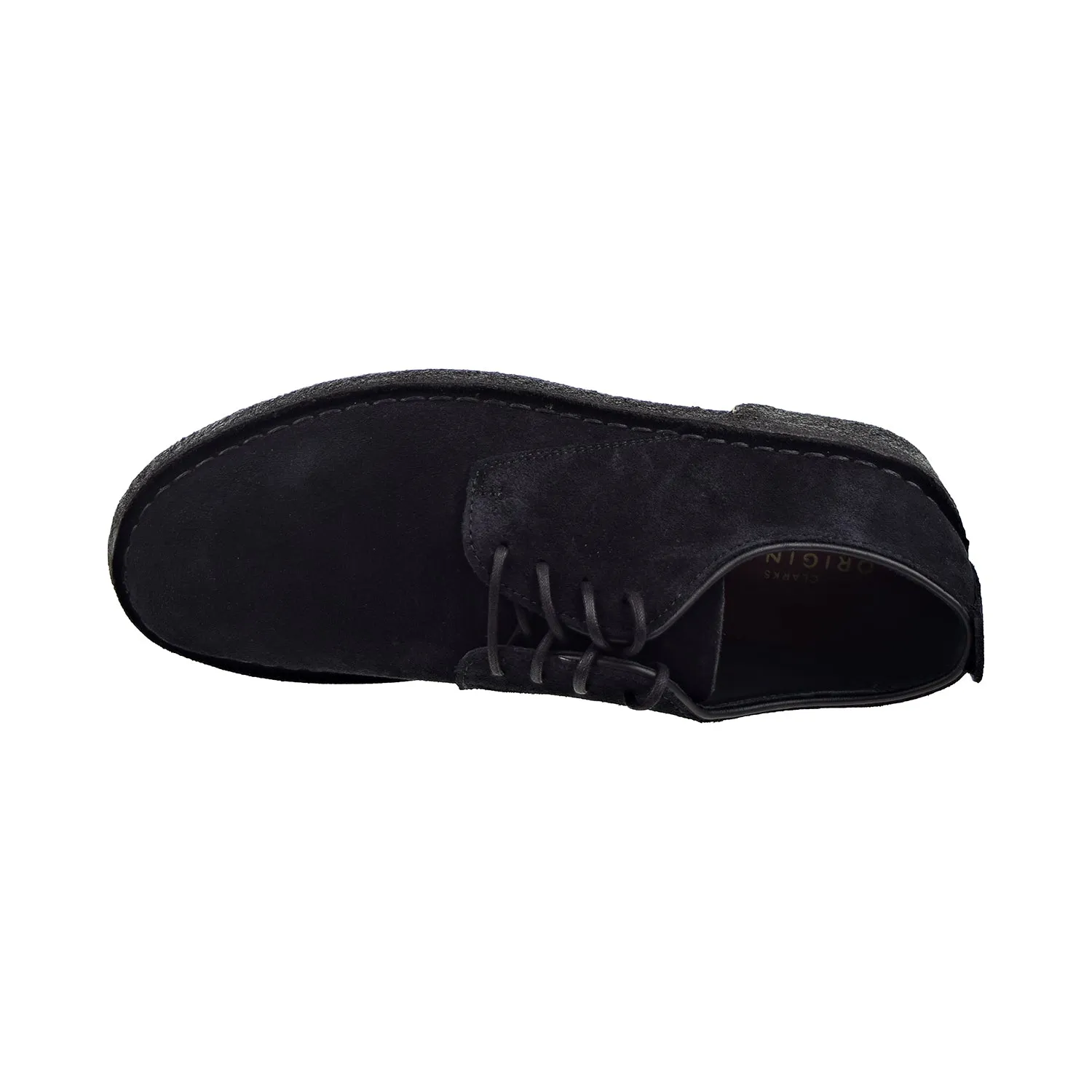Clarks Originals Desert London Mens Shoes Black Suede