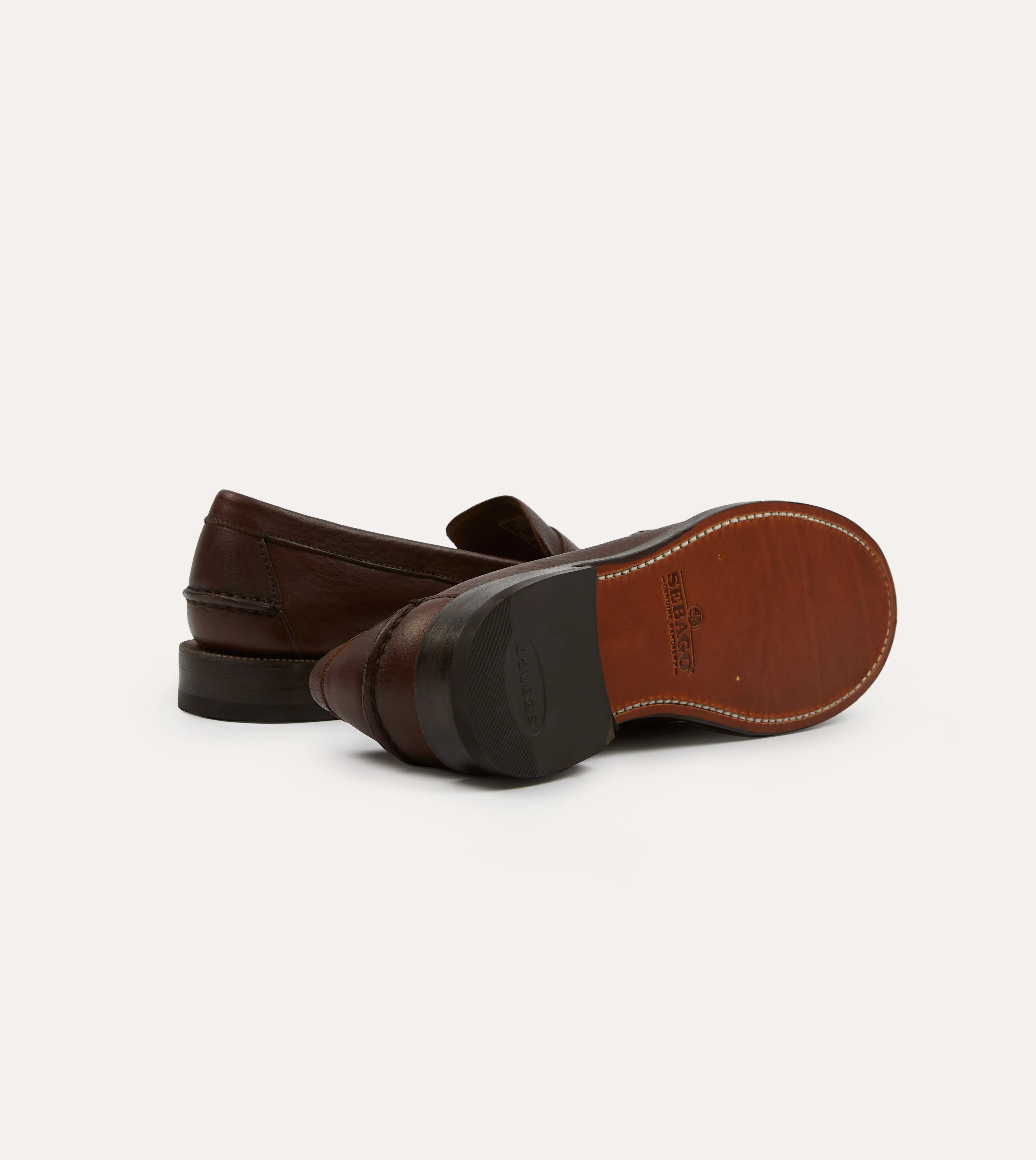 Drake's by Sebago Citysides Dan Bison Leather Loafer Steady Step