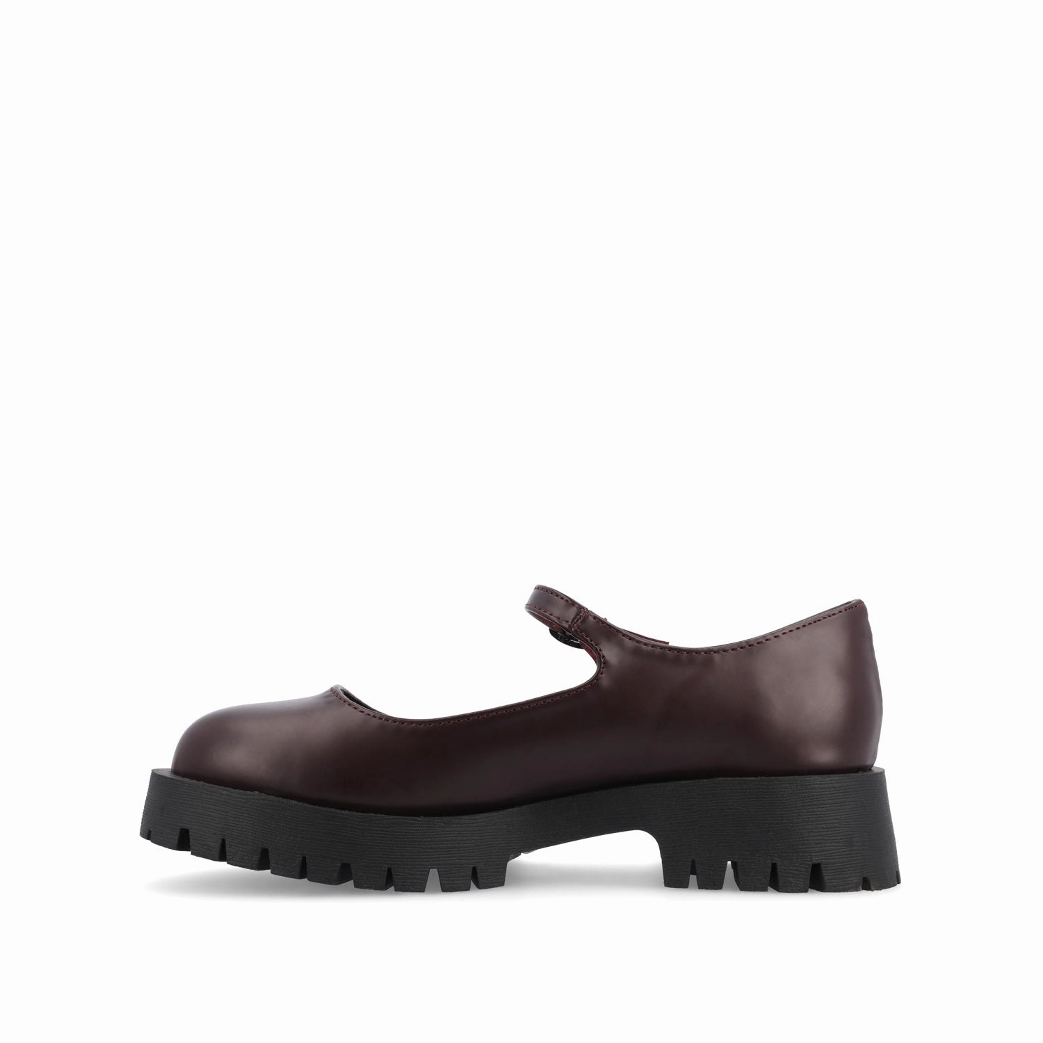 Classic Edge Flex KAMIE LUG SOLE MARY JANE FLATS IN WIDE Suede Comfortable Look