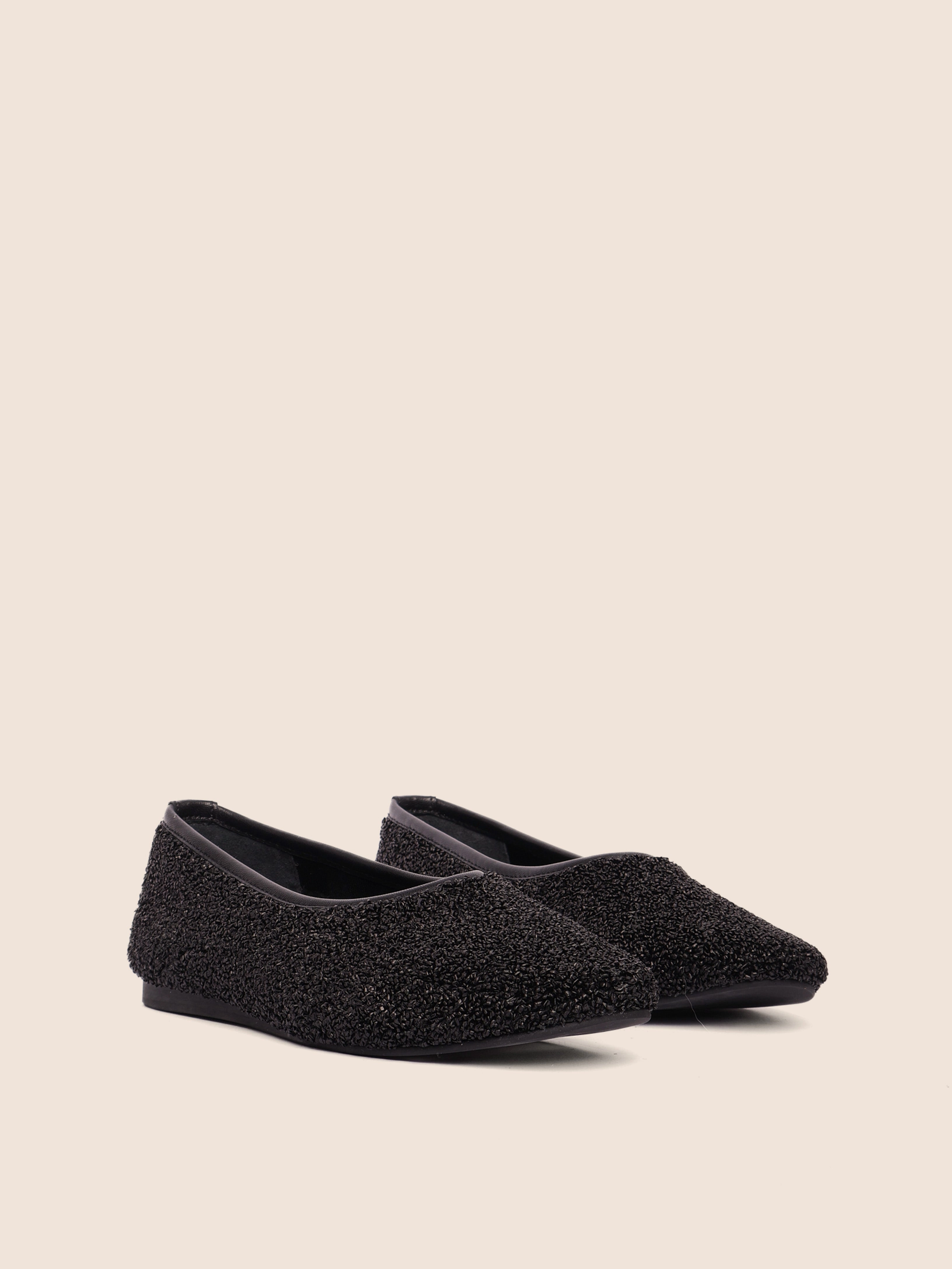 Slip On Style Fashionable Flats Shoes Trofa Black Ballerina