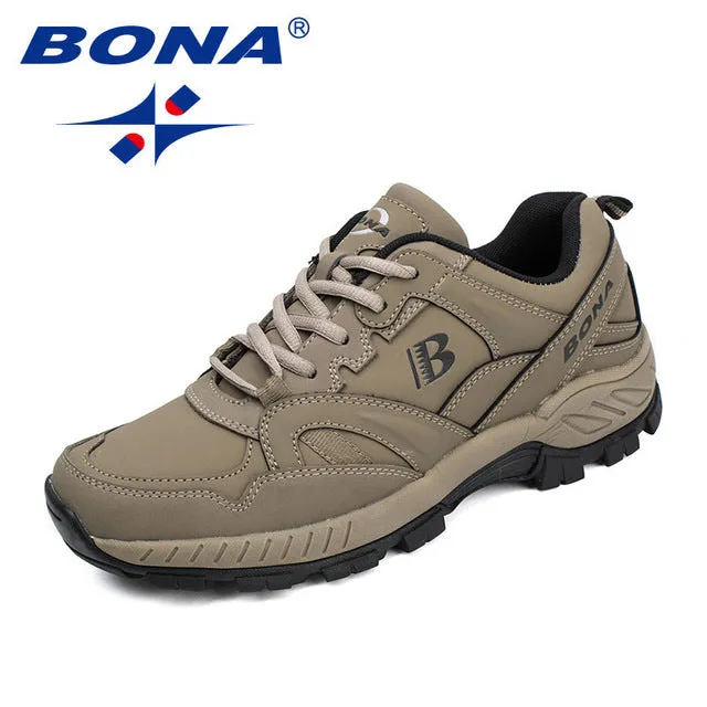 Classics Style Men Hiking Shoes Lace Up Men Athletic Shoes Outdoor Jogging Sneakers Comfortable Soft