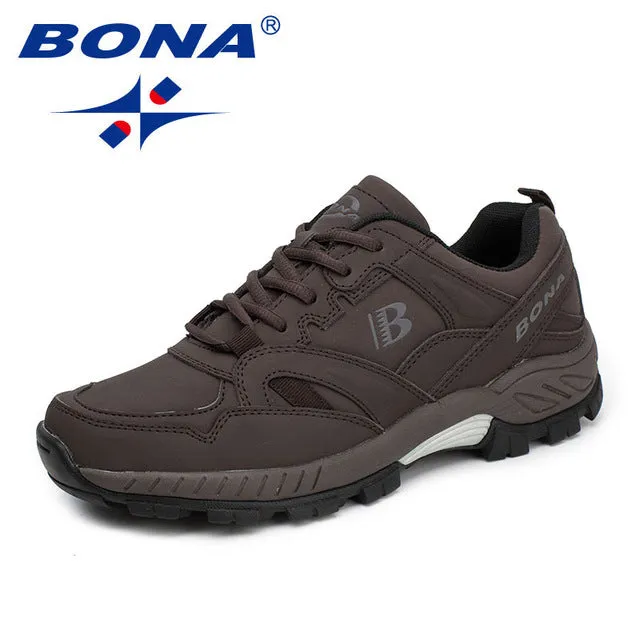 Classics Style Men Hiking Shoes Lace Up Men Athletic Shoes Outdoor Jogging Sneakers Comfortable Soft