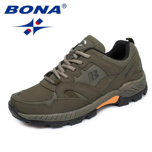 Classics Style Men Hiking Shoes Lace Up Men Athletic Shoes Outdoor Jogging Sneakers Comfortable Soft