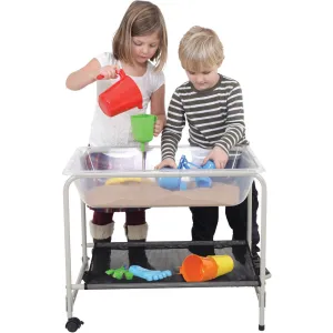 Clear Sand & Water Tray with Stand