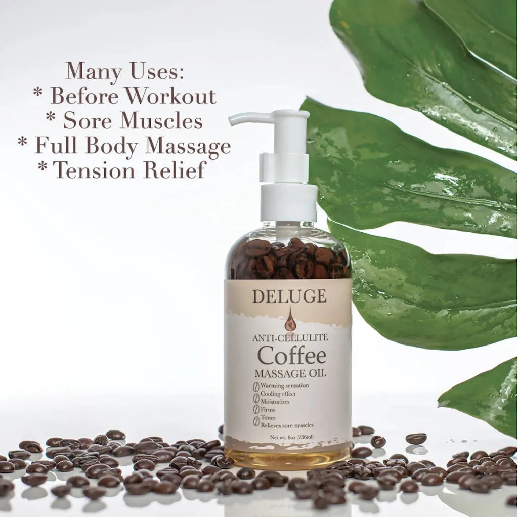 Coffee Scrub, Coffee Butter, Coffee Massage Oil Set - 24 oz