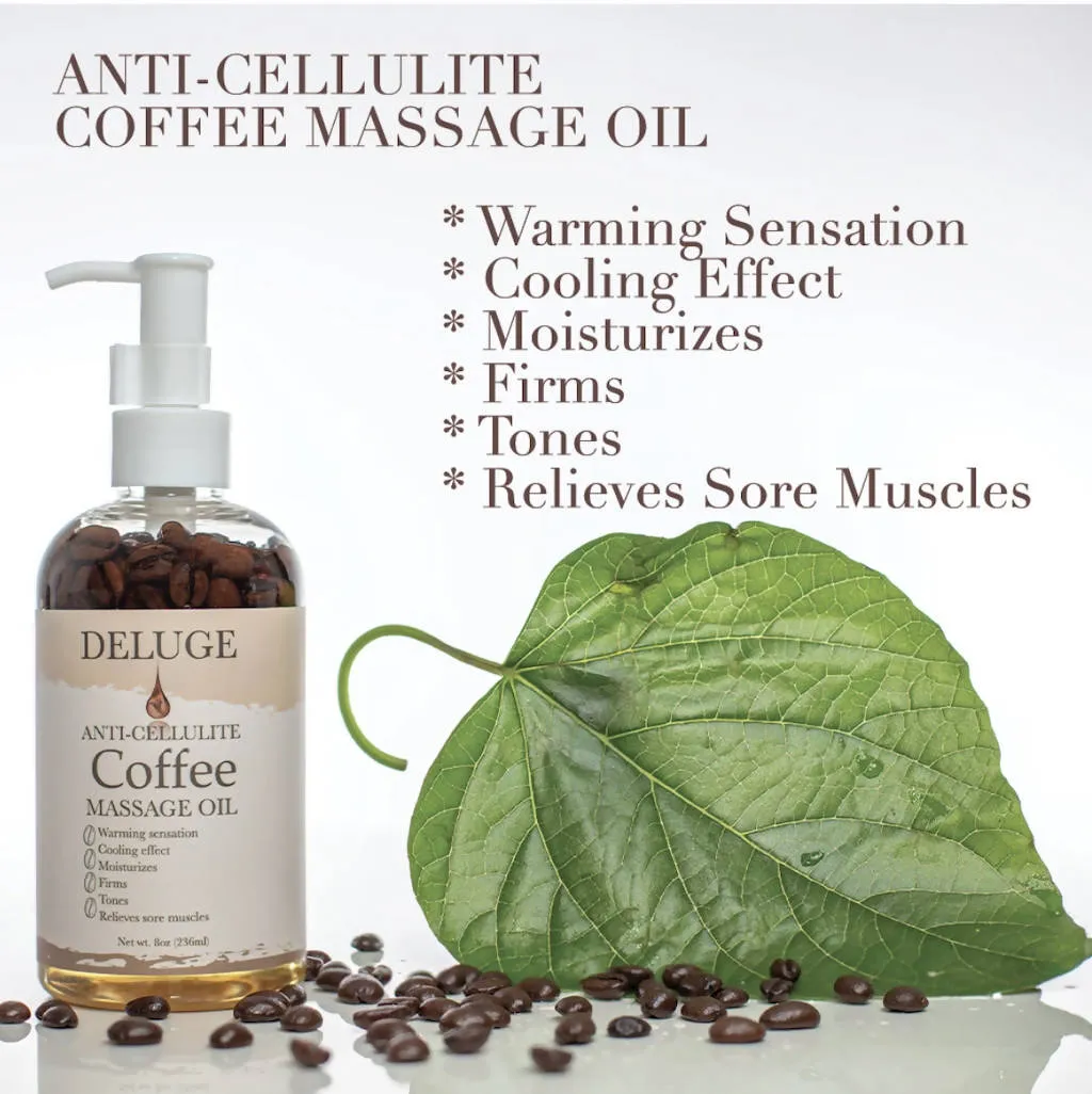 Coffee Scrub, Coffee Butter, Coffee Massage Oil Set - 24 oz