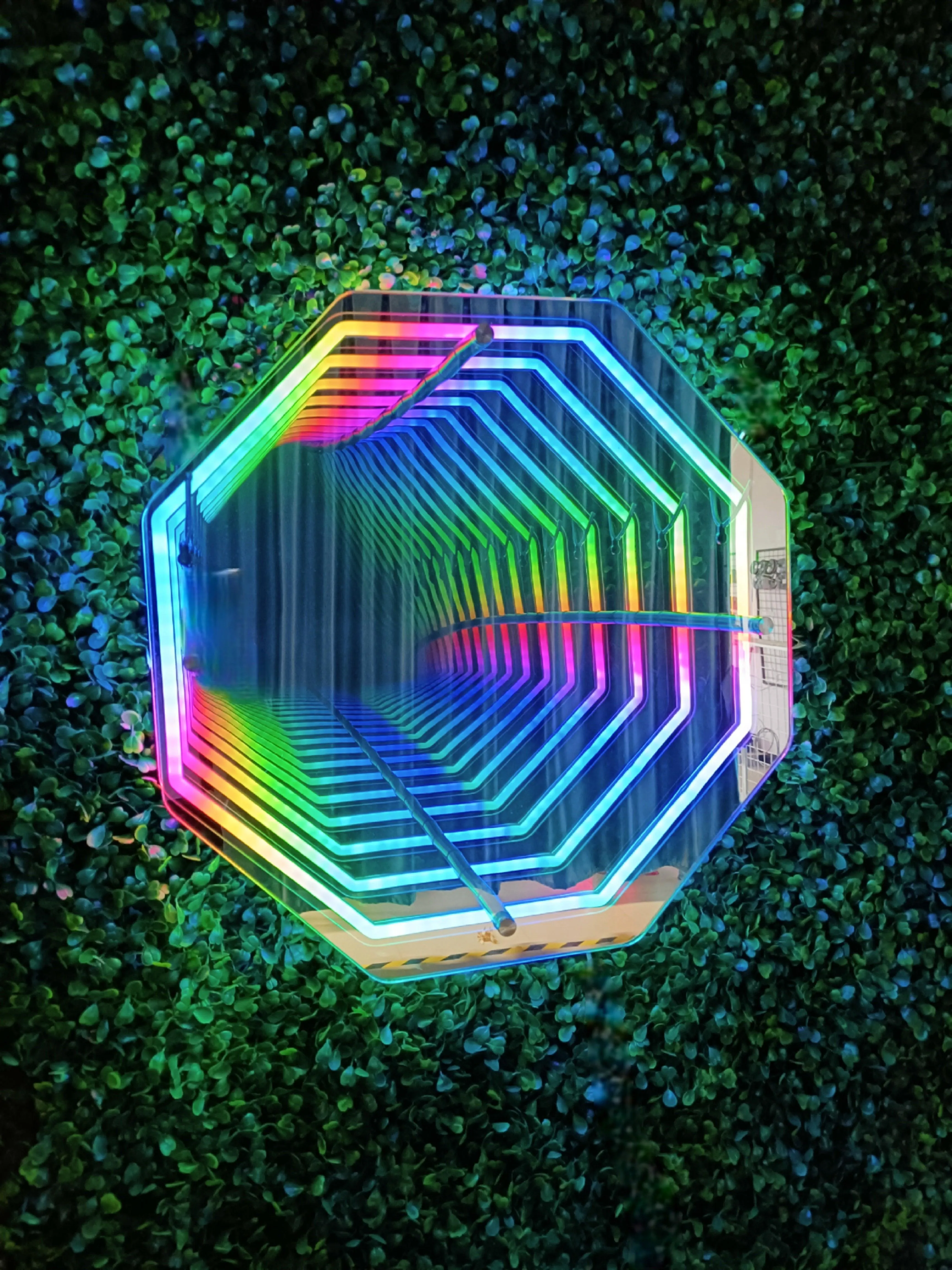 Colourful Living room mirror light with LED