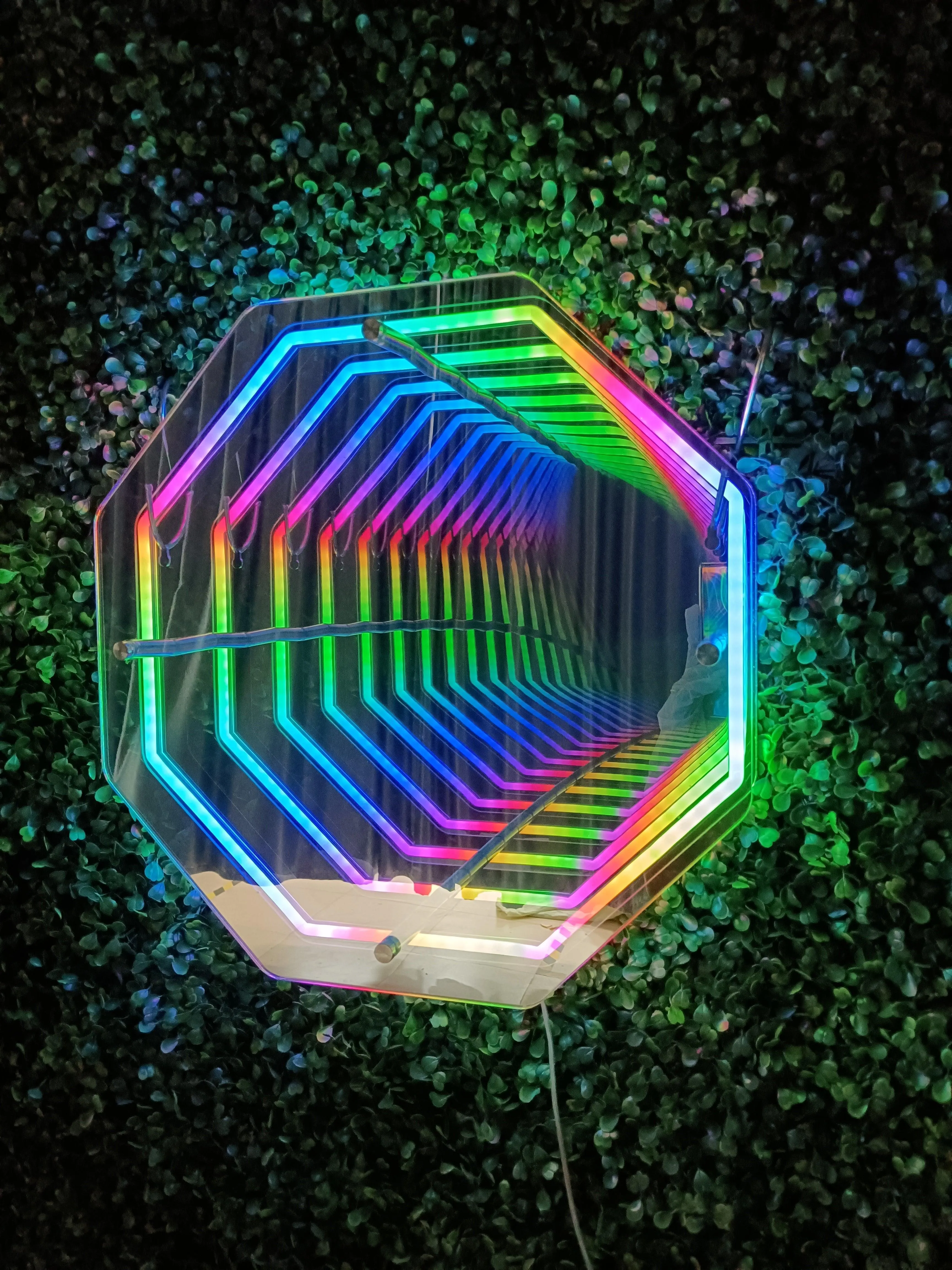 Colourful Living room mirror light with LED