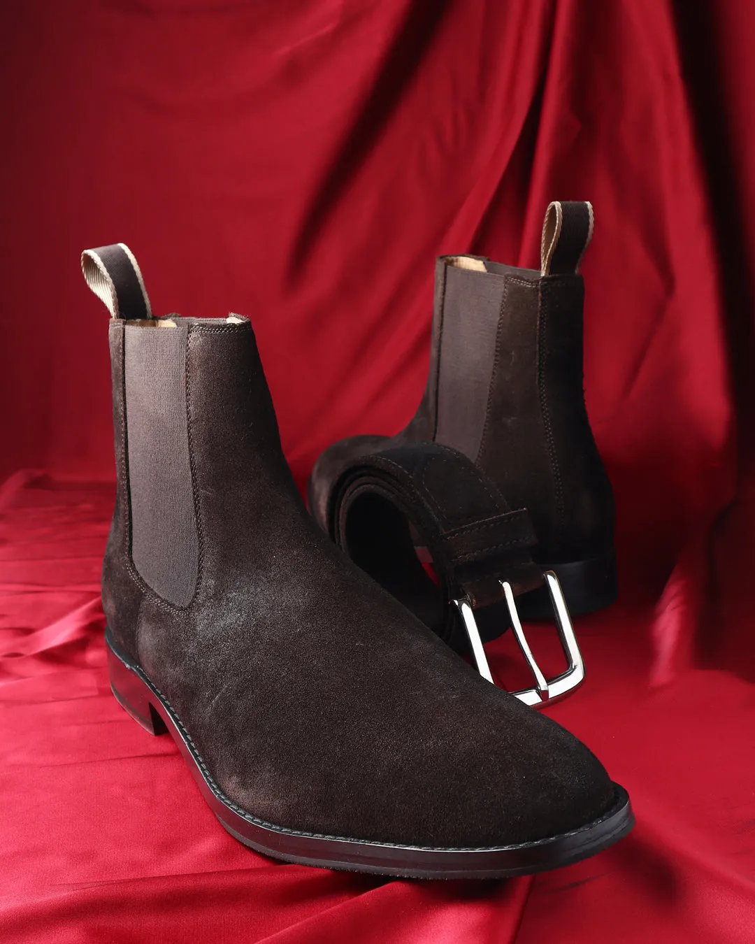 Combo - Brown Suede Chelsea   Belt
