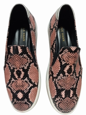 Minimalist Layered Design Snakeskin Print Shoes Sneakers Cole-haan, Size 8