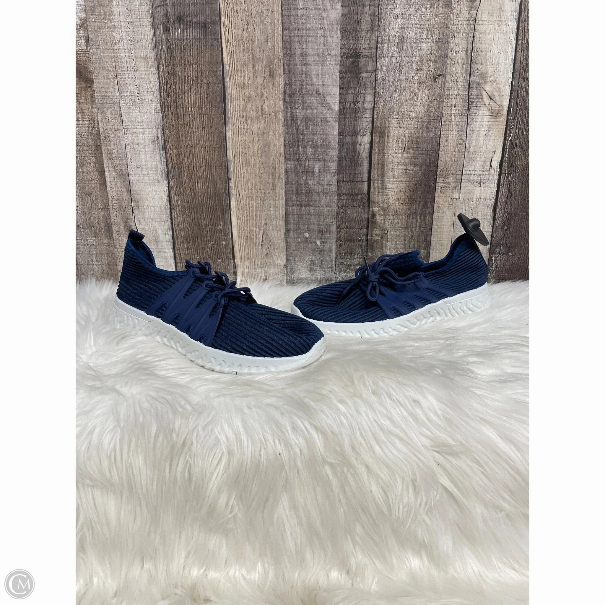 Shoes Sneakers By Yoki In Navy, Size: 9 All-weather shock absorption