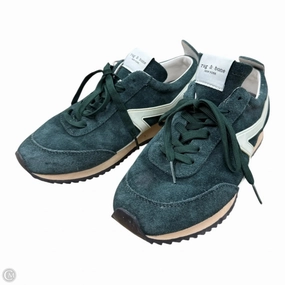 Bendable Heel Counter Shoes Sneakers By Rag And Bone In Green & White, Size: 9