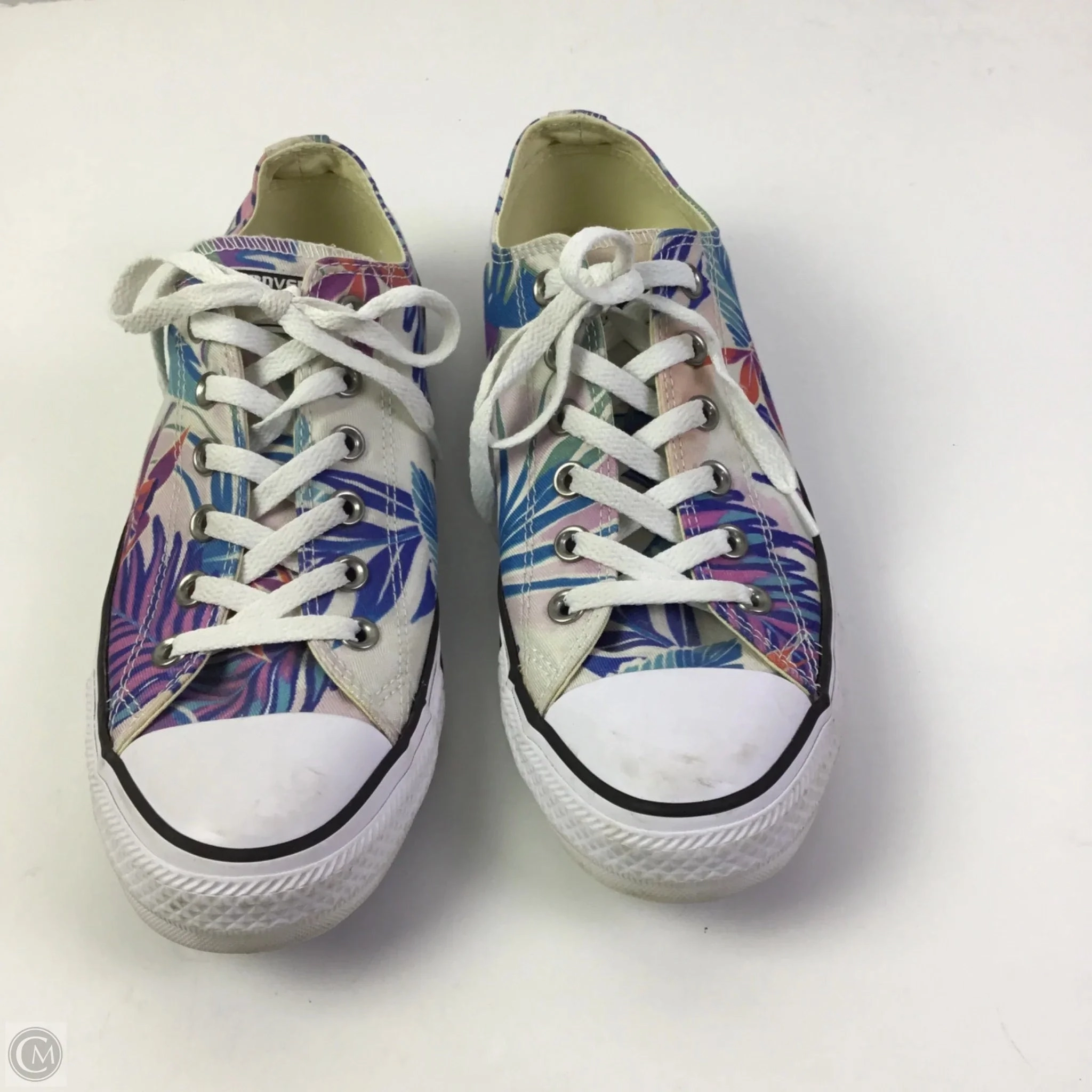 Stable Design Shoes Sneakers By Converse In Blue & Cream, Size: 10