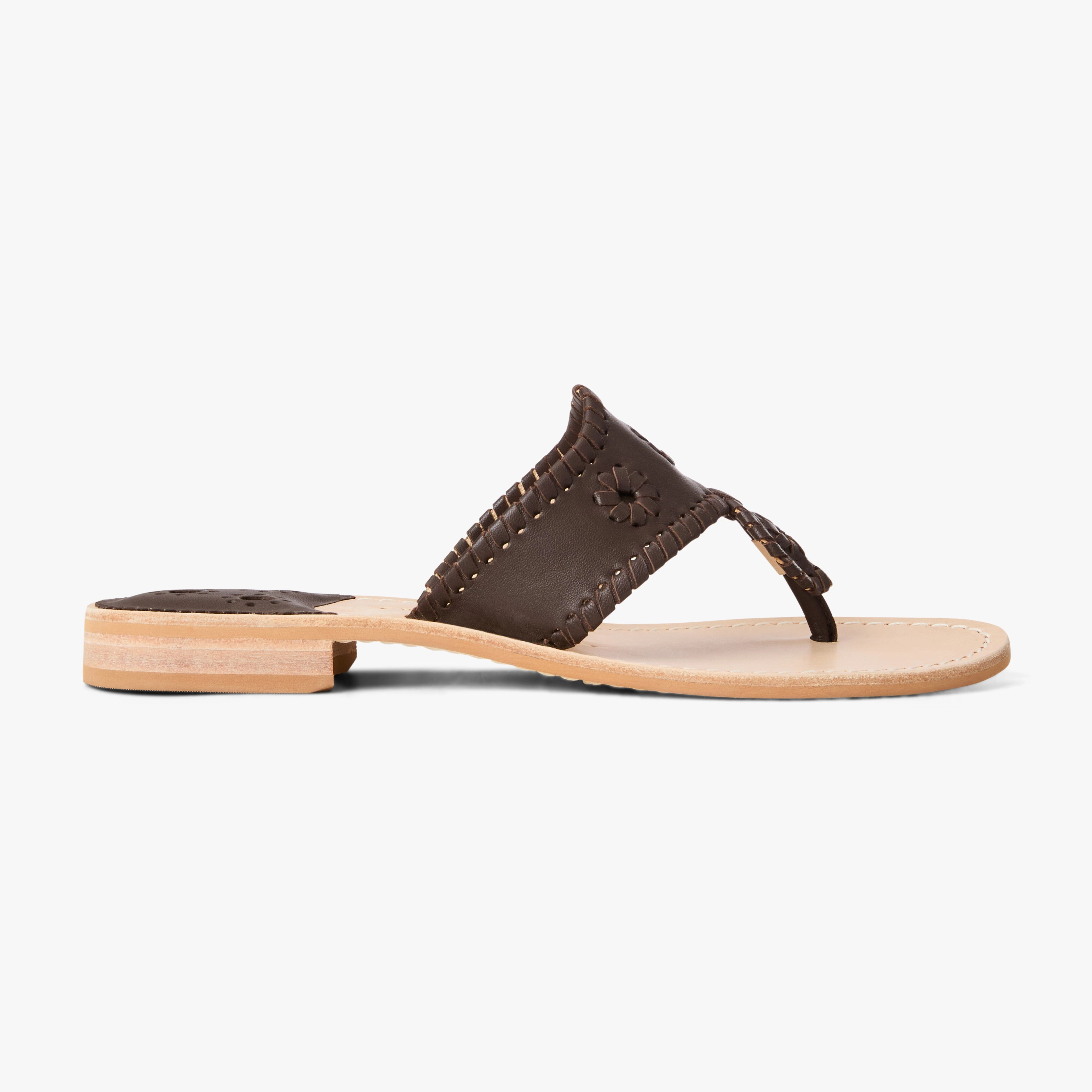 All Gender Jacks Leather Flat Sandal