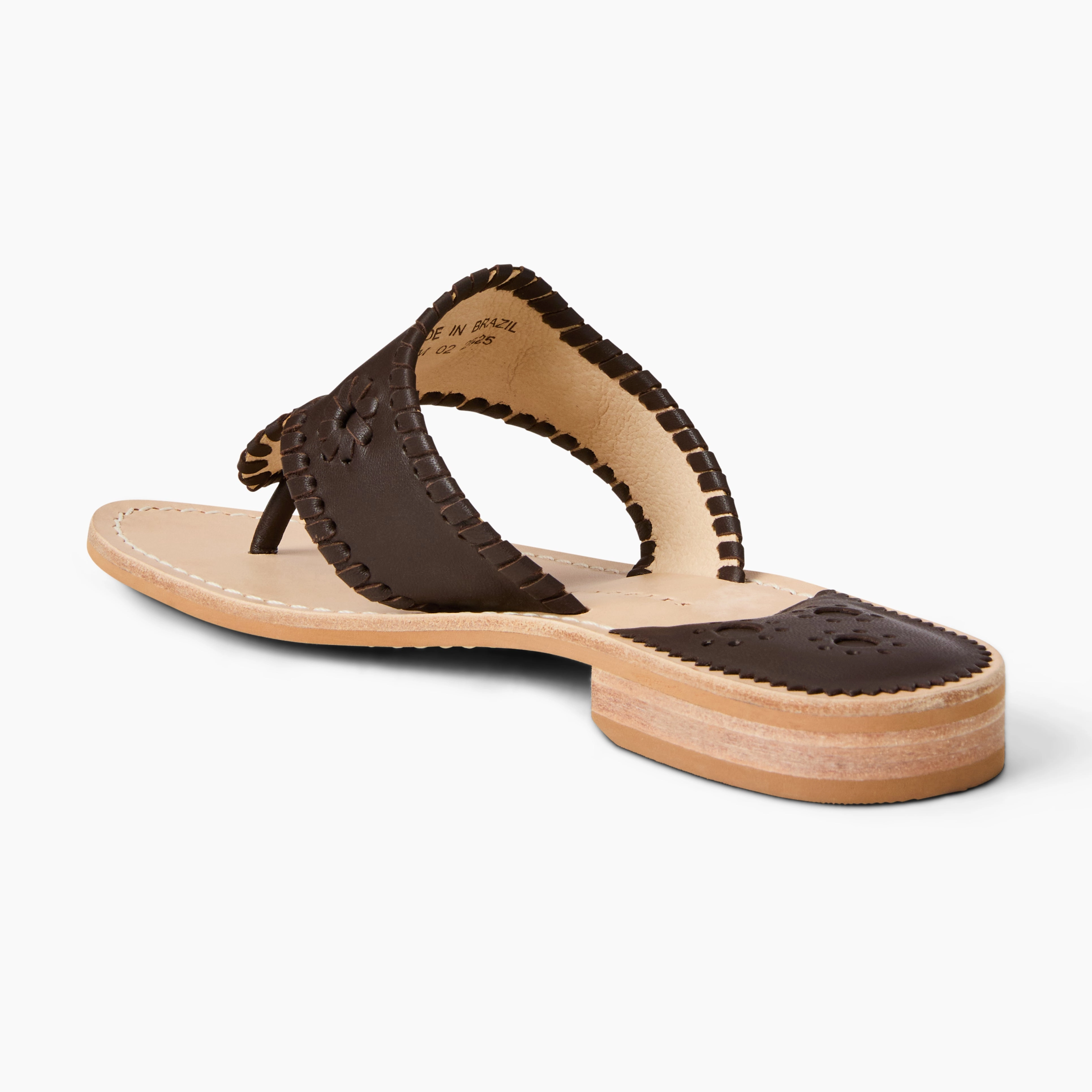 Jacks Leather Flat Sandal Travel-ready Footwear Practical Footwear