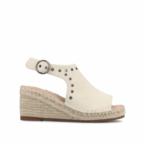 Stylish Shoes ventilation channels CRISIE ESPADRILLE WEDGE HEELED SANDALS