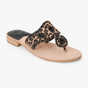 Travel Footwear Jacks Leather Flat Sandal
