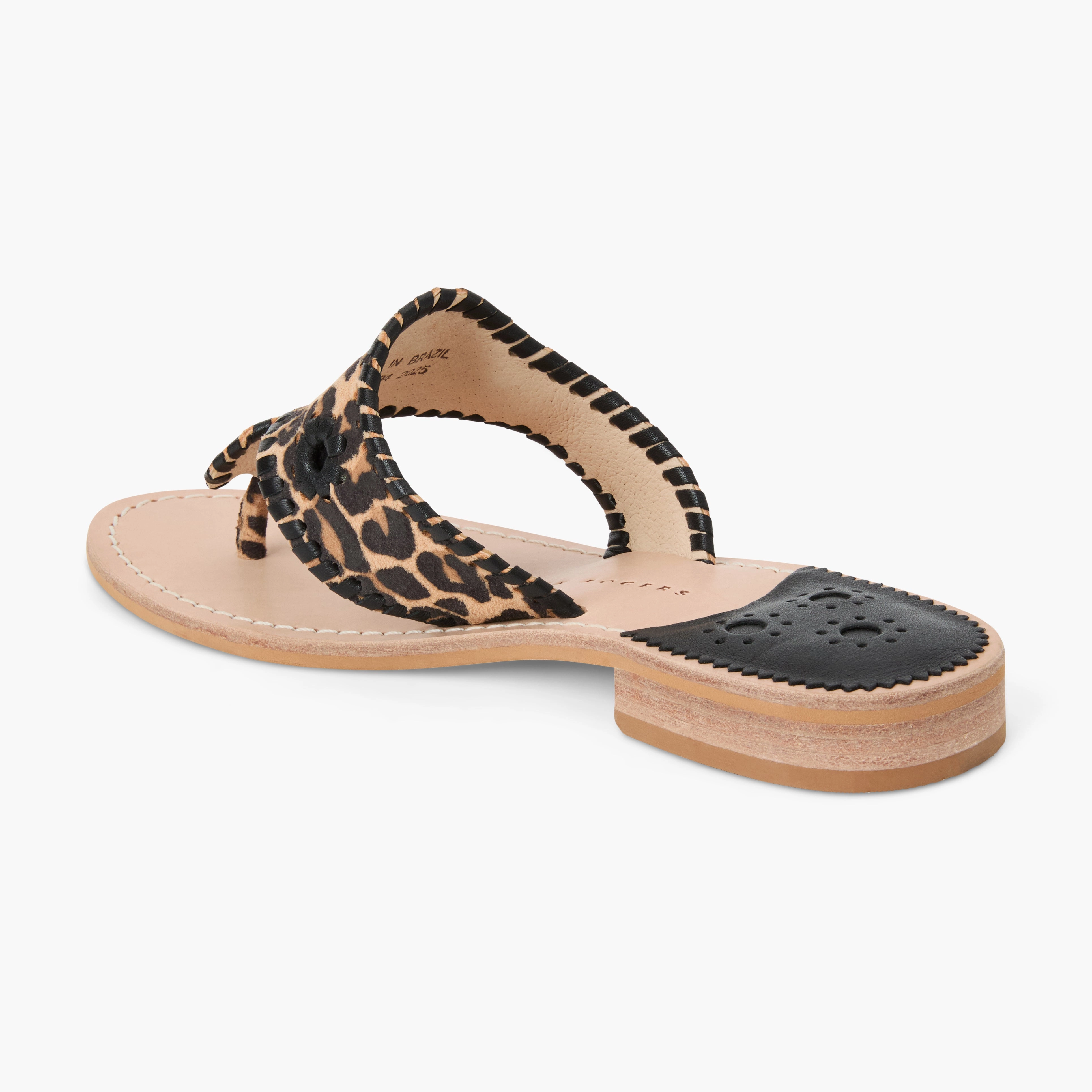 Jacks Leather Flat Sandal Stylish Open-toe Sandals Non Slip Sole