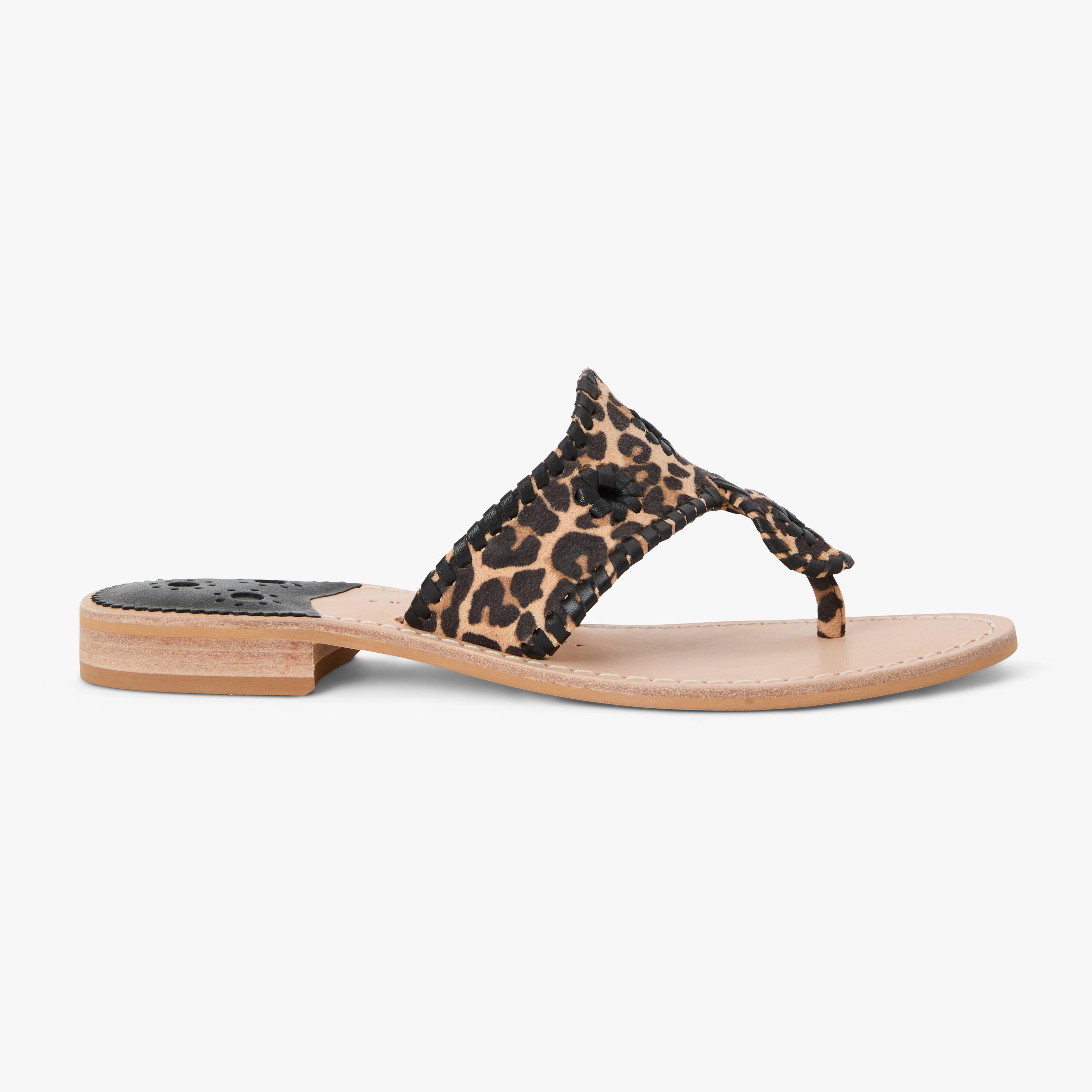 Retro Vibe Jacks Leather Flat Sandal