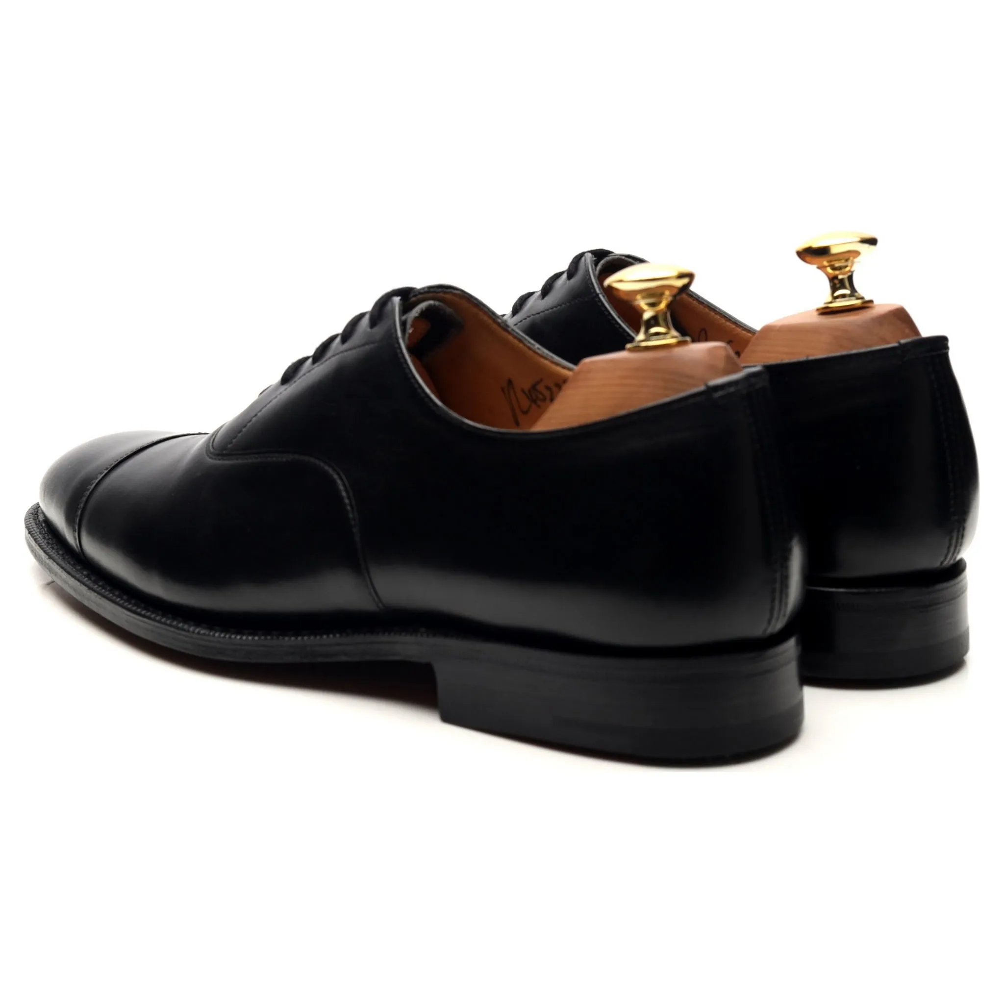 'Consul' Black Leather Oxford UK 6 F
