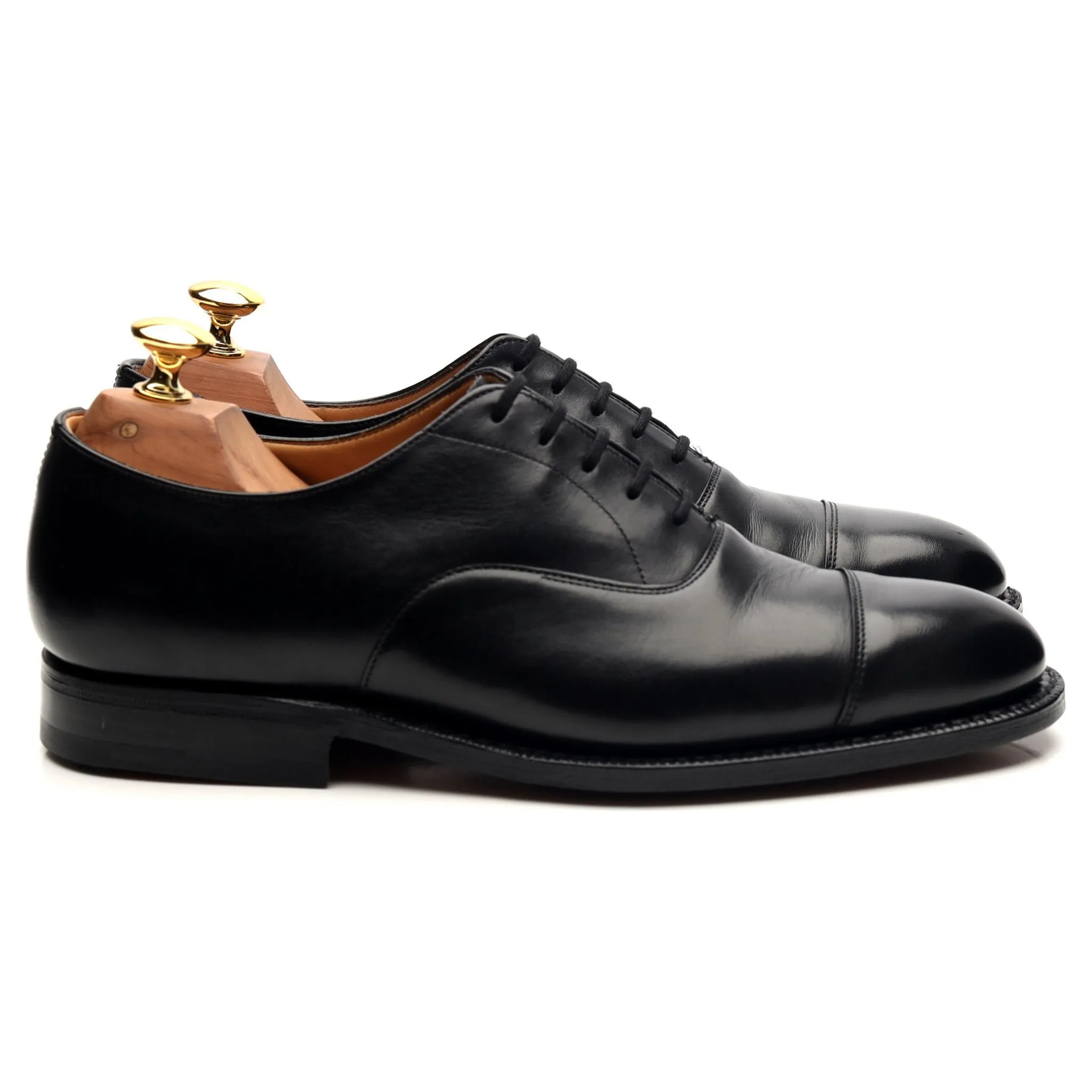 'Consul' Black Leather Oxford UK 6 F