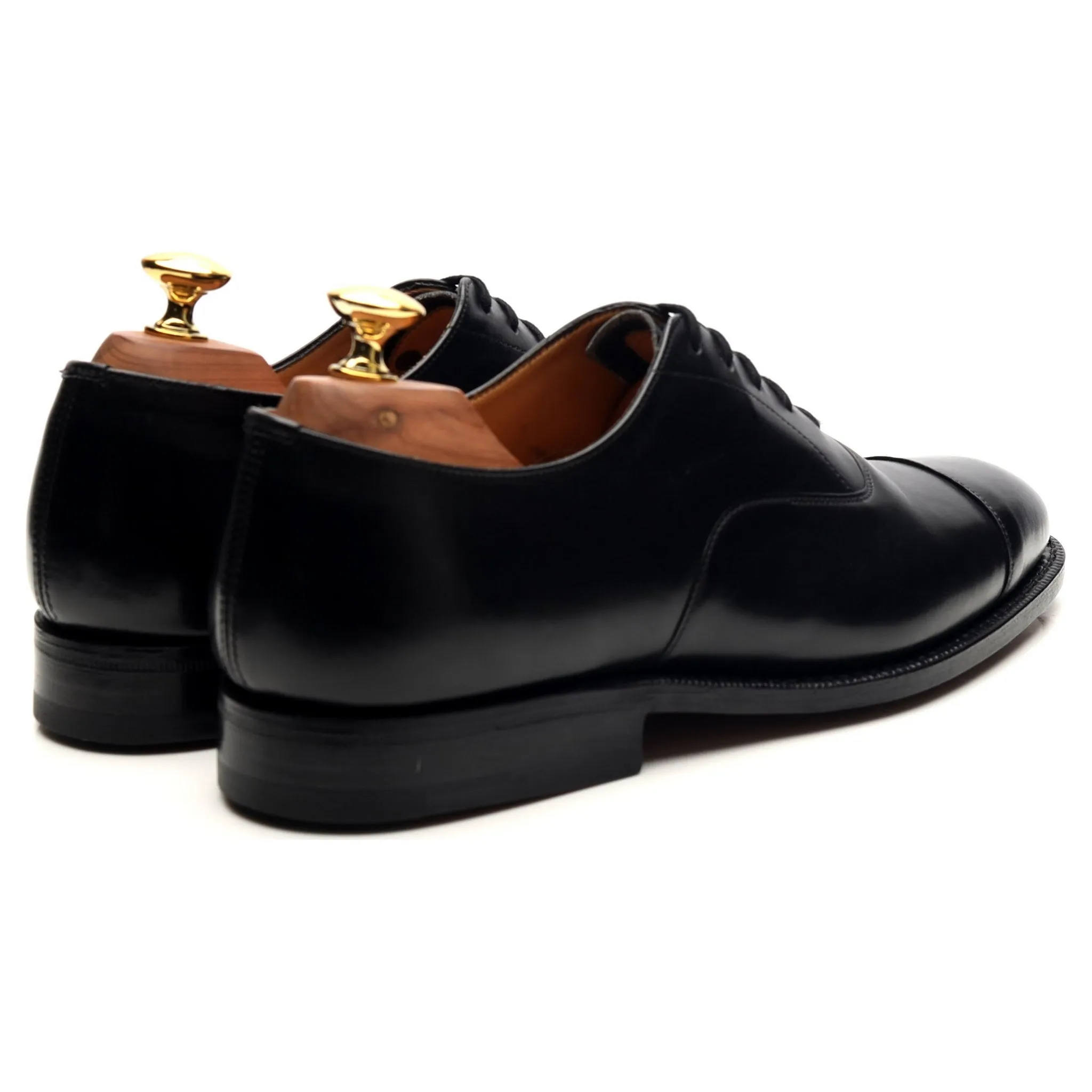'Consul' Black Leather Oxford UK 6 F