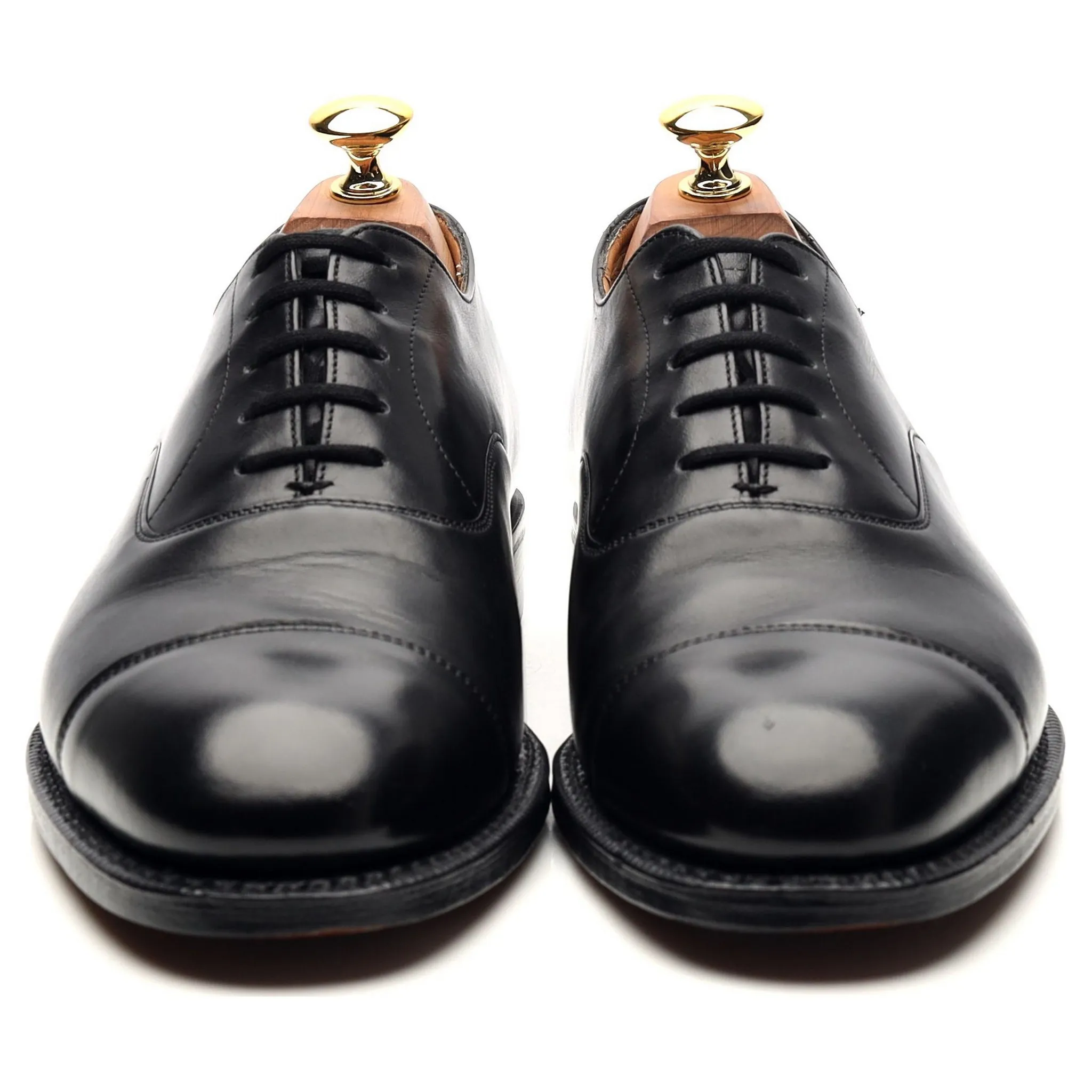 'Consul' Black Leather Oxford UK 6 F