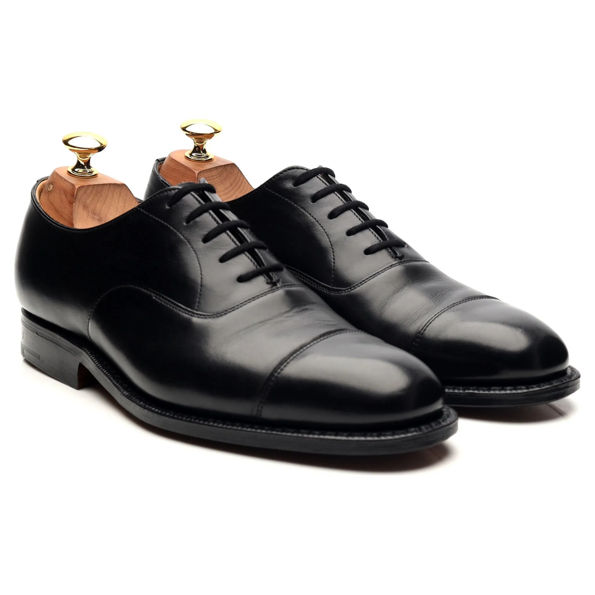 'Consul' Black Leather Oxford UK 6 F