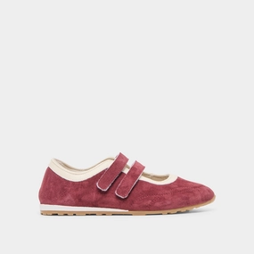SWAN SNEAKERS BURGUNDY SUEDE Stylish Design Suede Soft