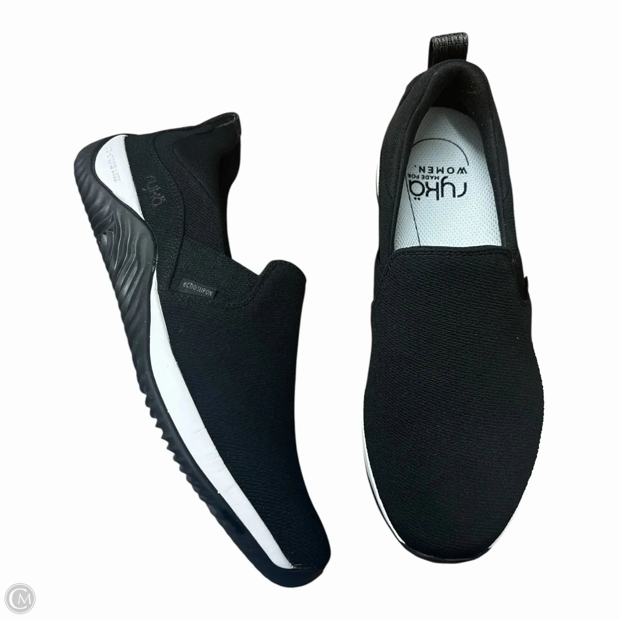 Shoes Sneakers By Ryka In Black & White, Size: 8 Active Steps Handcrafted Details