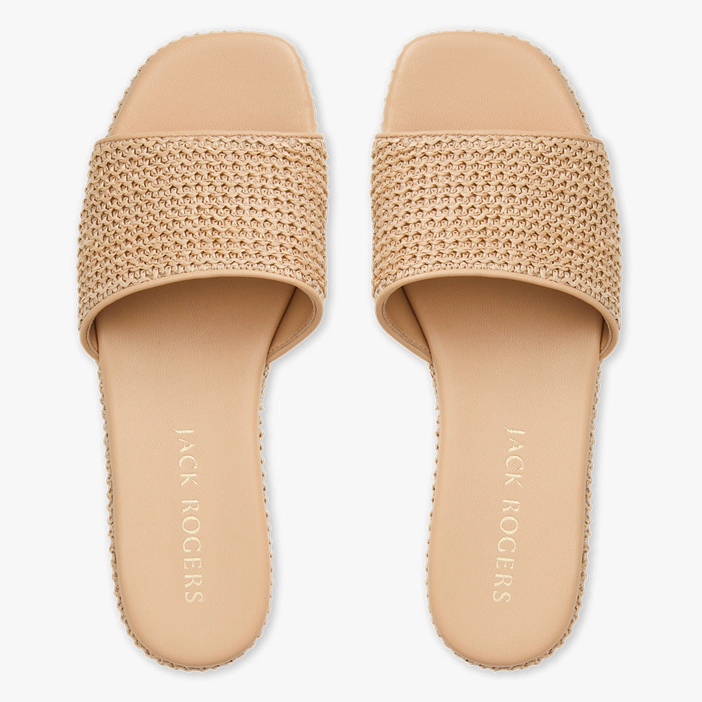 Car Ride Bay Raffia Flatform Sandal