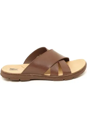 CORADO MEN'S SLIPPERS IN DARK BROWN CR7