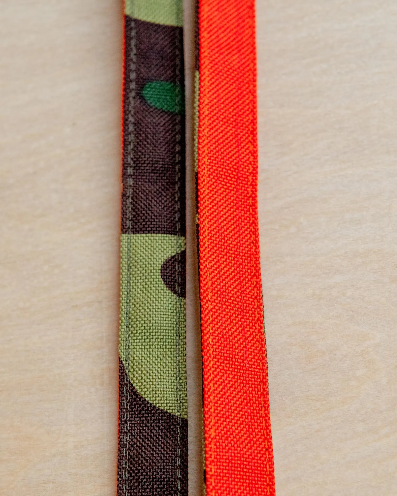 Cordura Metro Convertible Dog Leash in Camo & Neon Orange