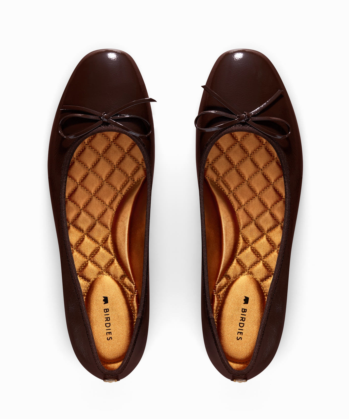 The Songbird - Mahogany Patent Leather Minimal Design