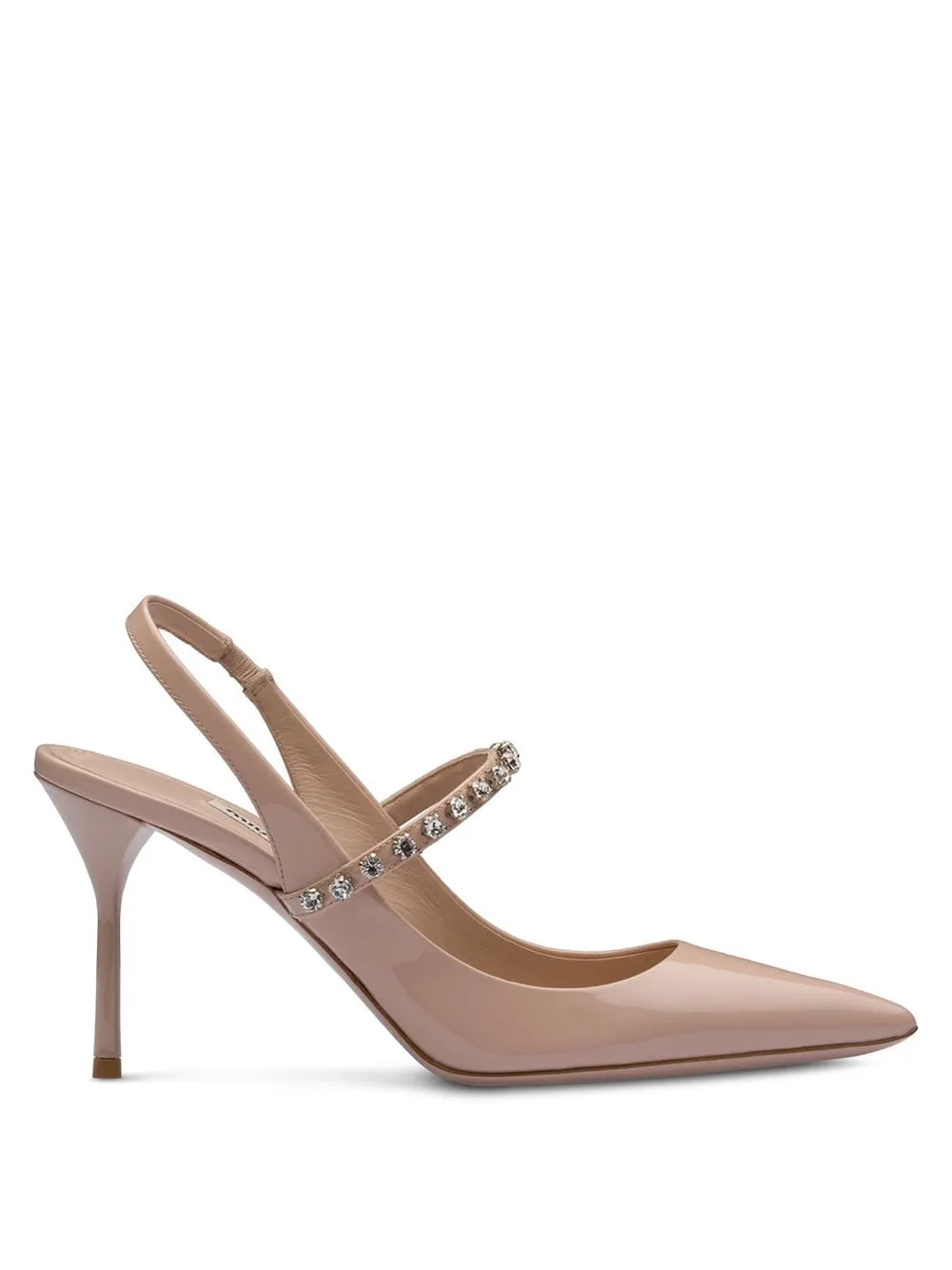 Crystal-embellished pumps