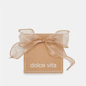 CURLY ORGANZA LACE TAN
