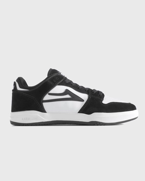 Sturdy Build Flexible Sole Telford Low - Black/White Leather