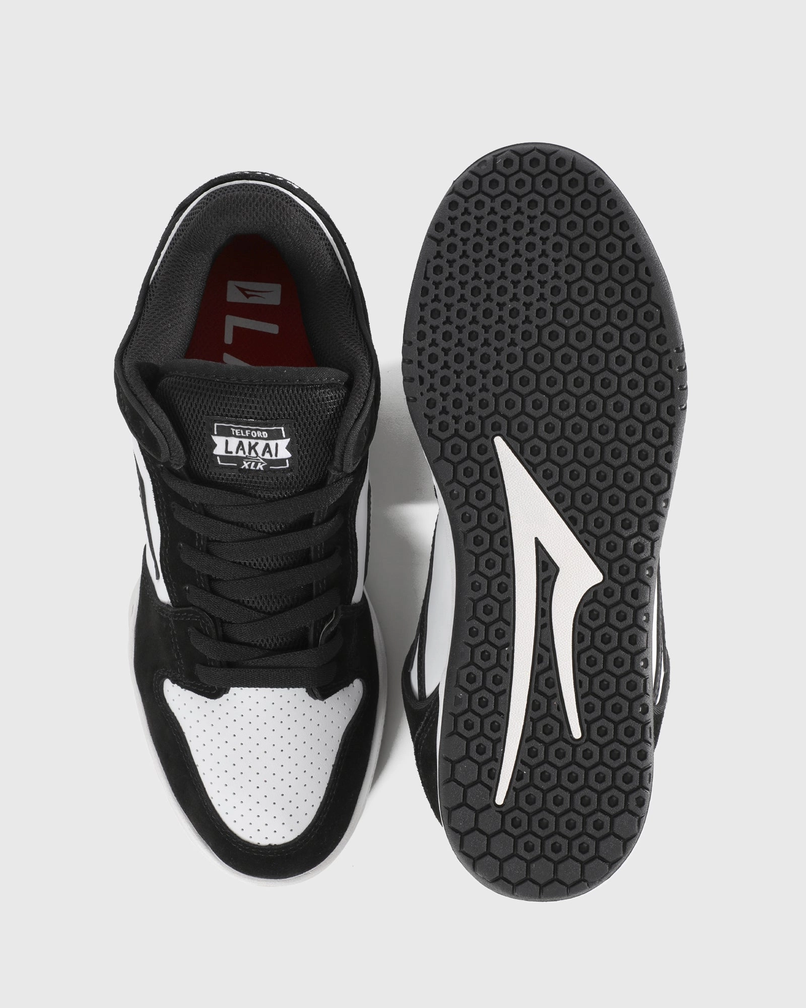 Non Slip Standing Workers Telford Low - Black/White Leather